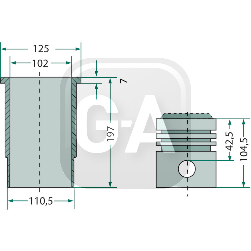 Kit cylindree tracteur Fendt